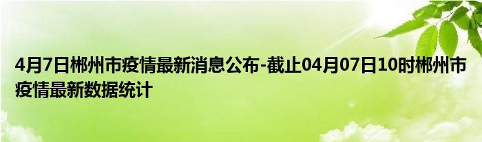 郴州疫情最新动态,郴州疫情最新动态，观点论述